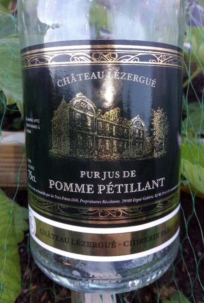Chateau Lézergué Pur jus de pomme pétillant packshot