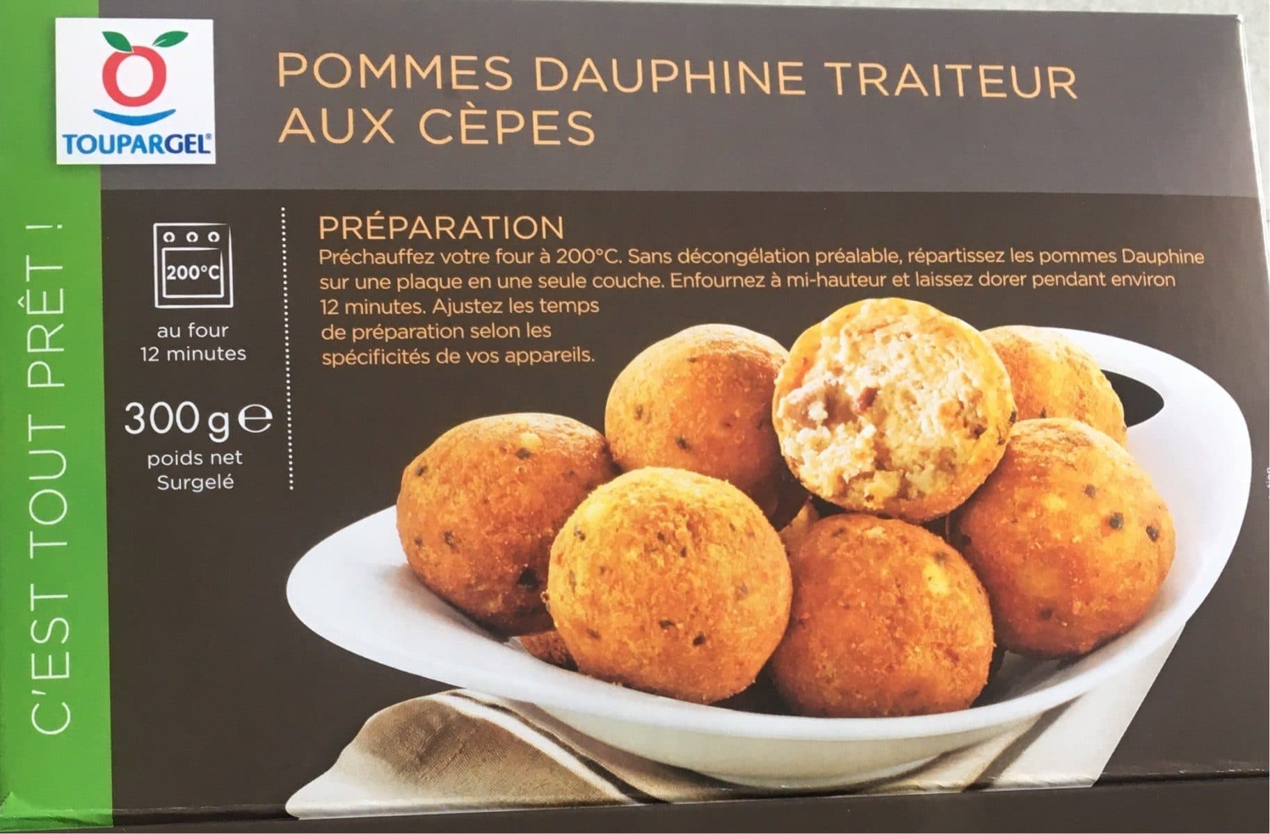 Toupargel Pommes Dauphine Traiteur au Cepes packshot