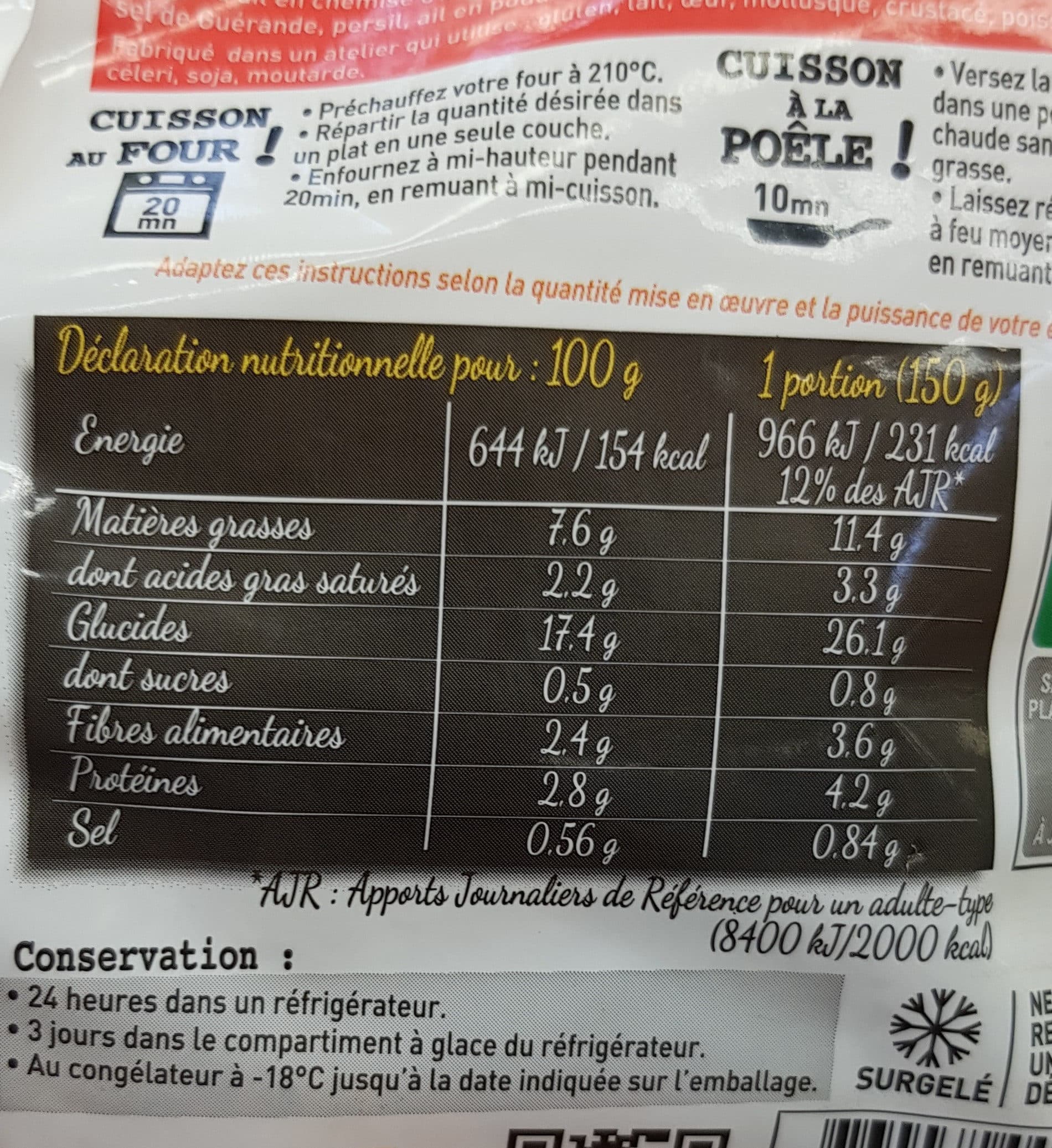 Pom Bistro Poêlée de demi-grenailles packshot