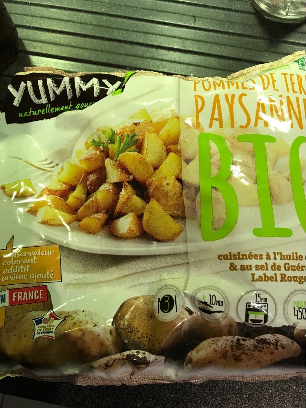 Yummy Pommes de terre paysannes bio packshot