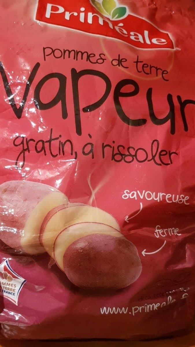 Priméale Pomme de terre vapeur gratin, à rissoler packshot