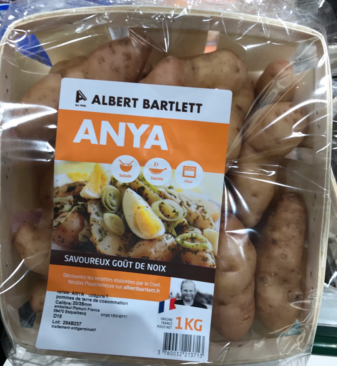 Albert Bartlett Pommes de terre Anya packshot