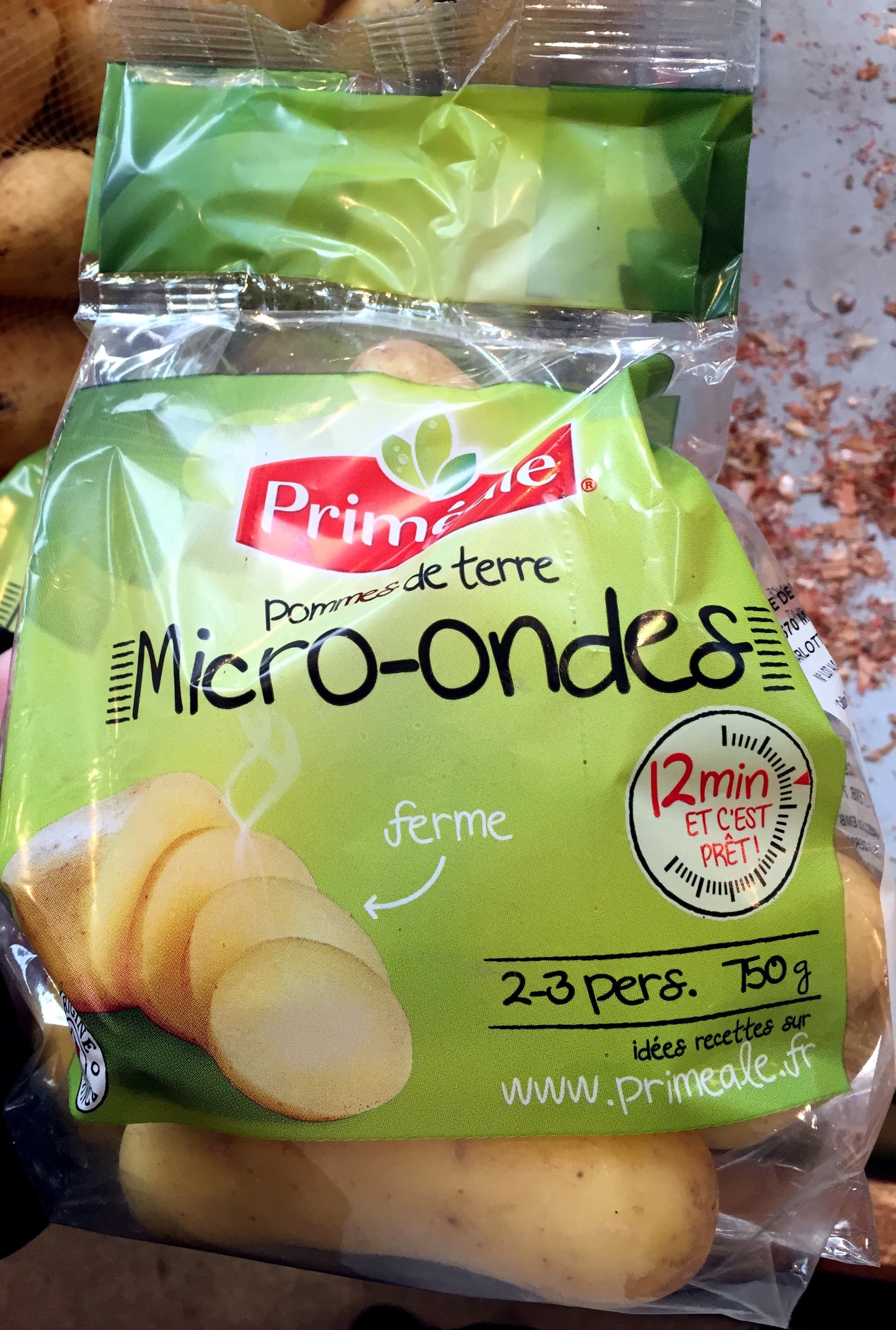 Priméale Pommes de terre Micro-ondes packshot