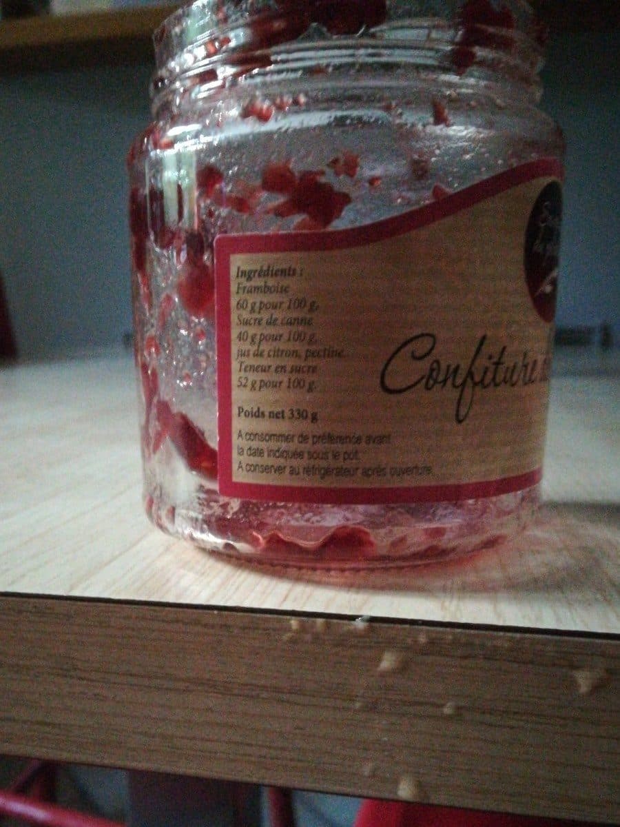 Open Food Facts Confiture de framboise packshot