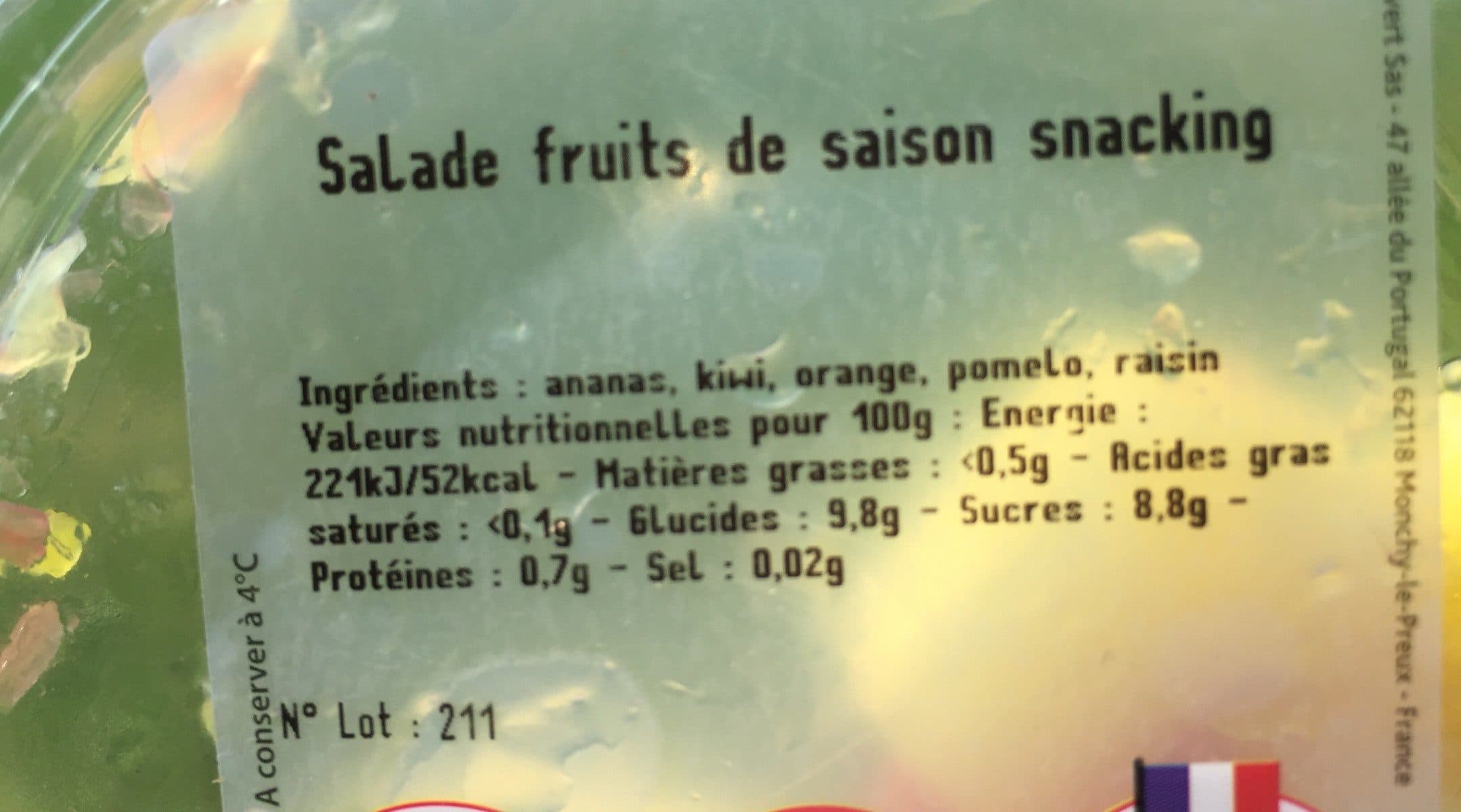 Open Food Facts Salade de fruits packshot