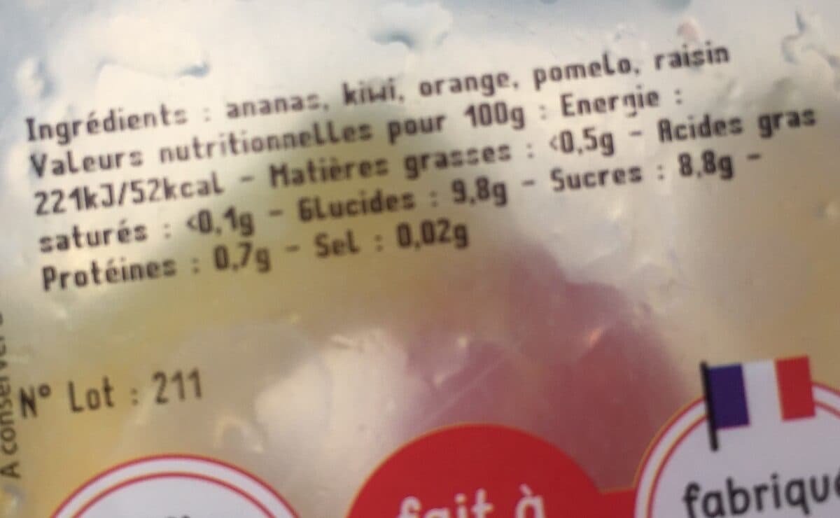 Open Food Facts Salade de fruits packshot