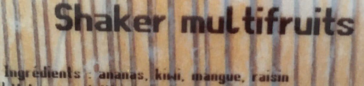 Open Food Facts Shaker multifruits packshot