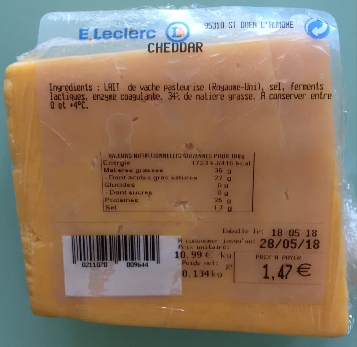 Open Food Facts Cheddar packshot