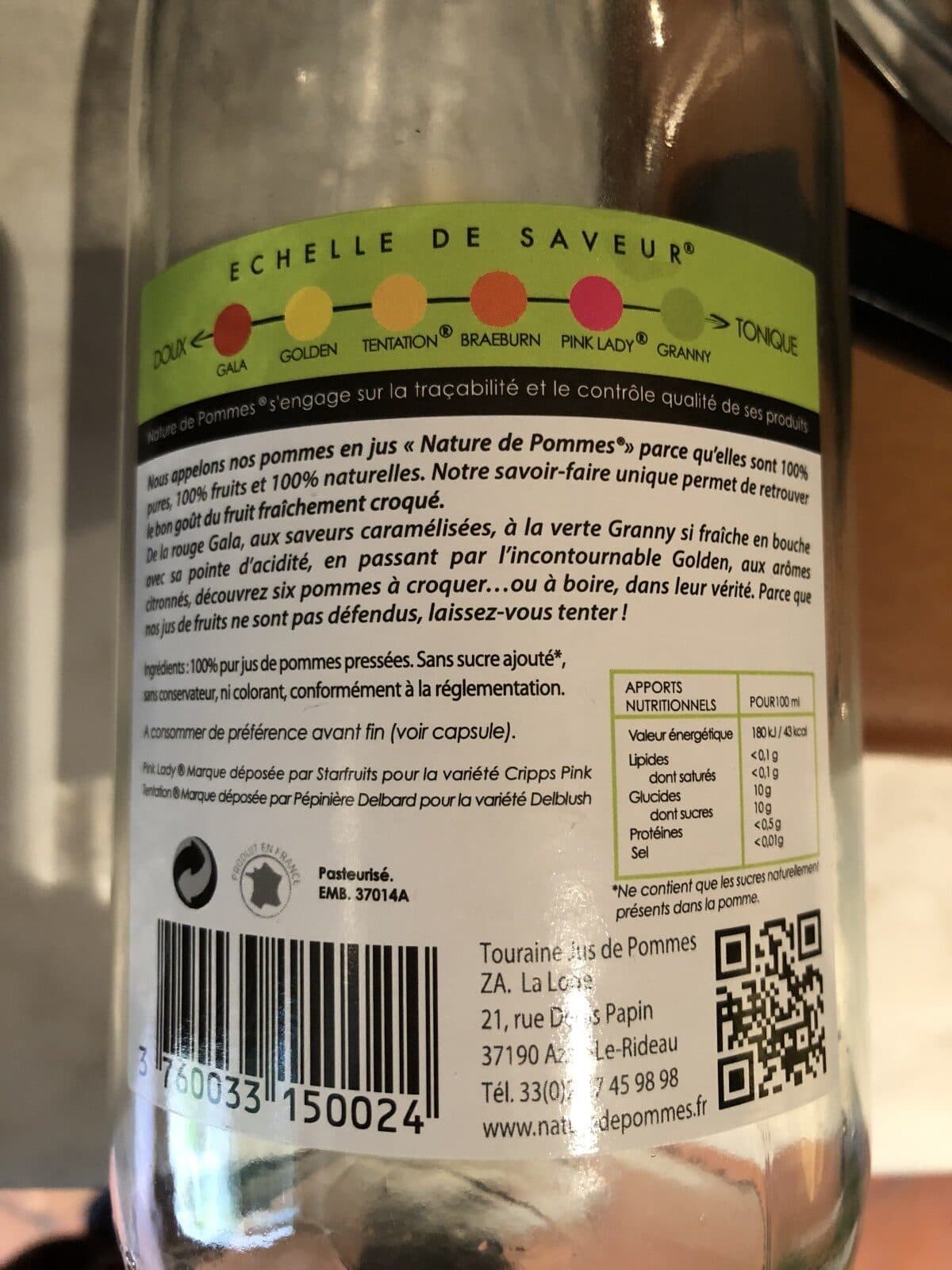 Open Food Facts Nature de pommes Braeburn packshot