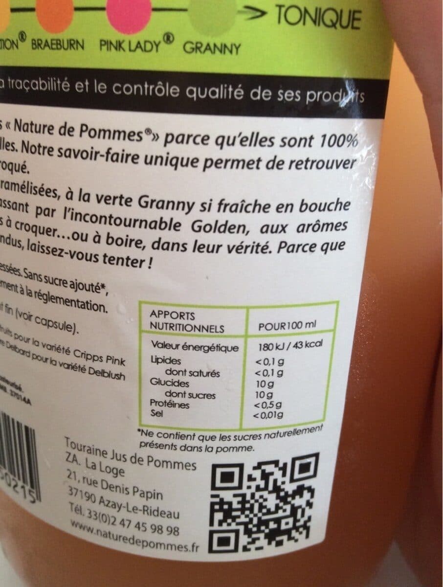 Nature de pommes 100% Jus de pommes Pink Lady packshot