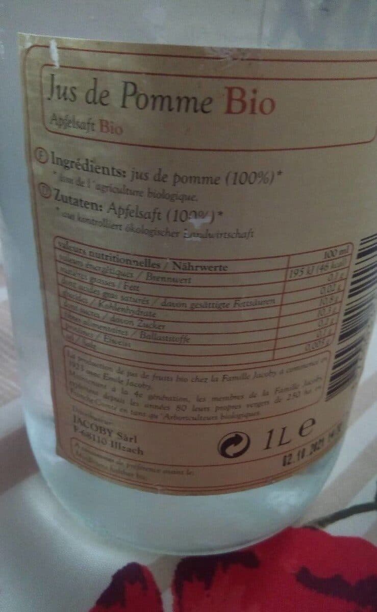 Émile Jacoby Jus de pomme 100 % pur jus packshot