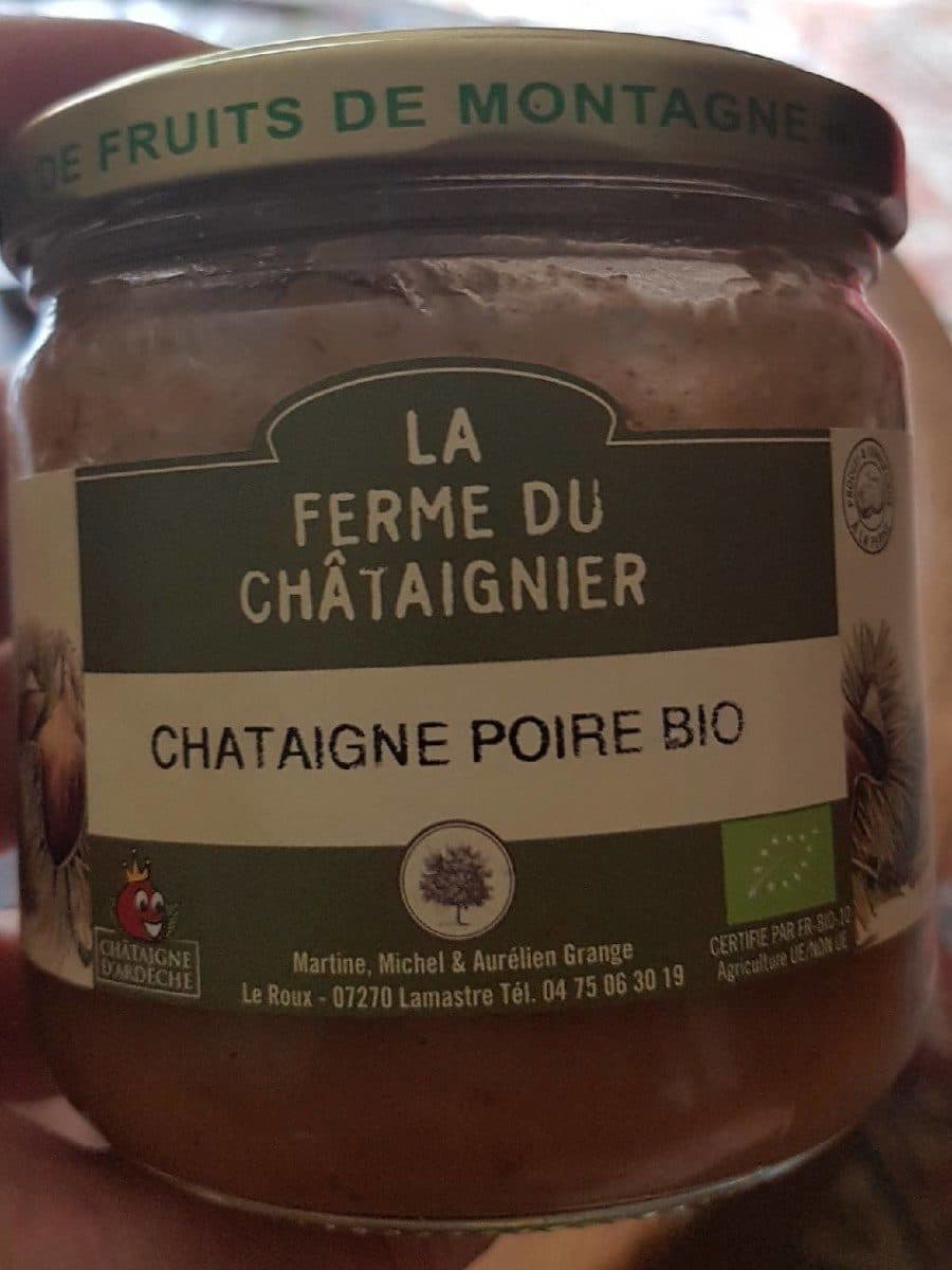 La Ferme du Châtaignier Châtaigne poire bio packshot