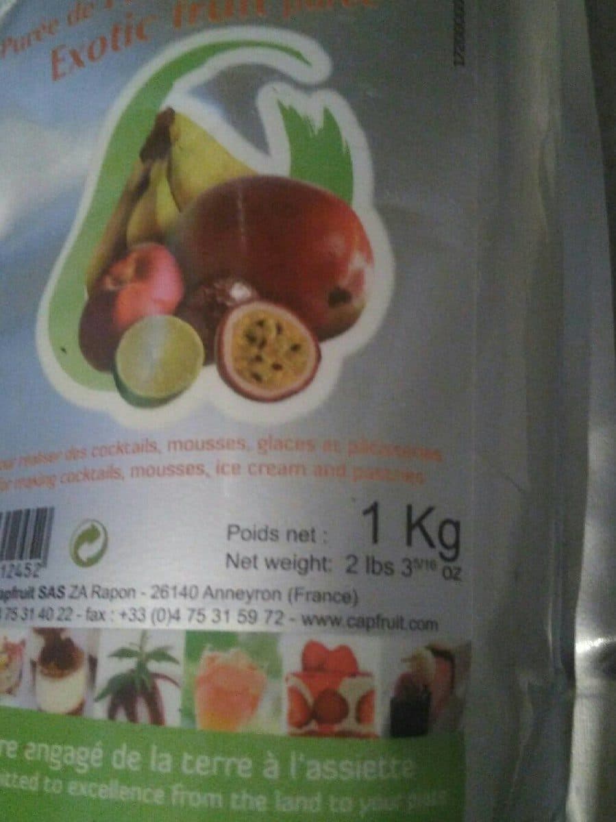 Open Food Facts Purée de fruits exotiques packshot
