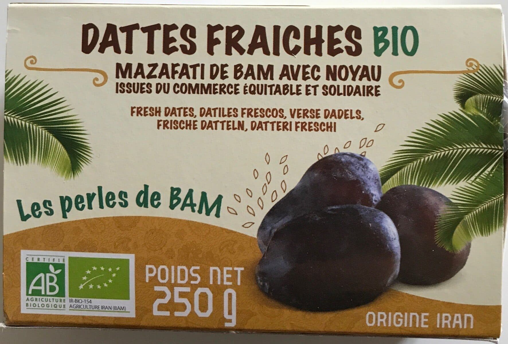 Joyaux de Bam Dattes fraîches bio packshot