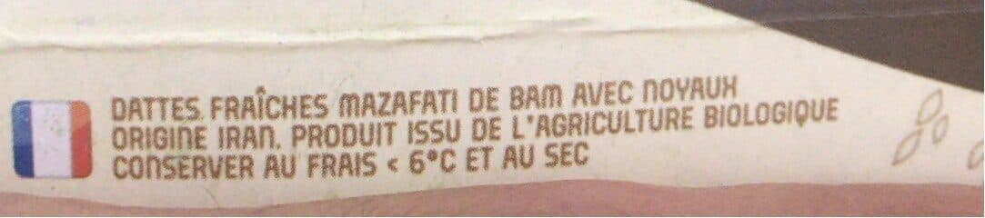 Joyaux de Bam Dattes fraîches bio packshot