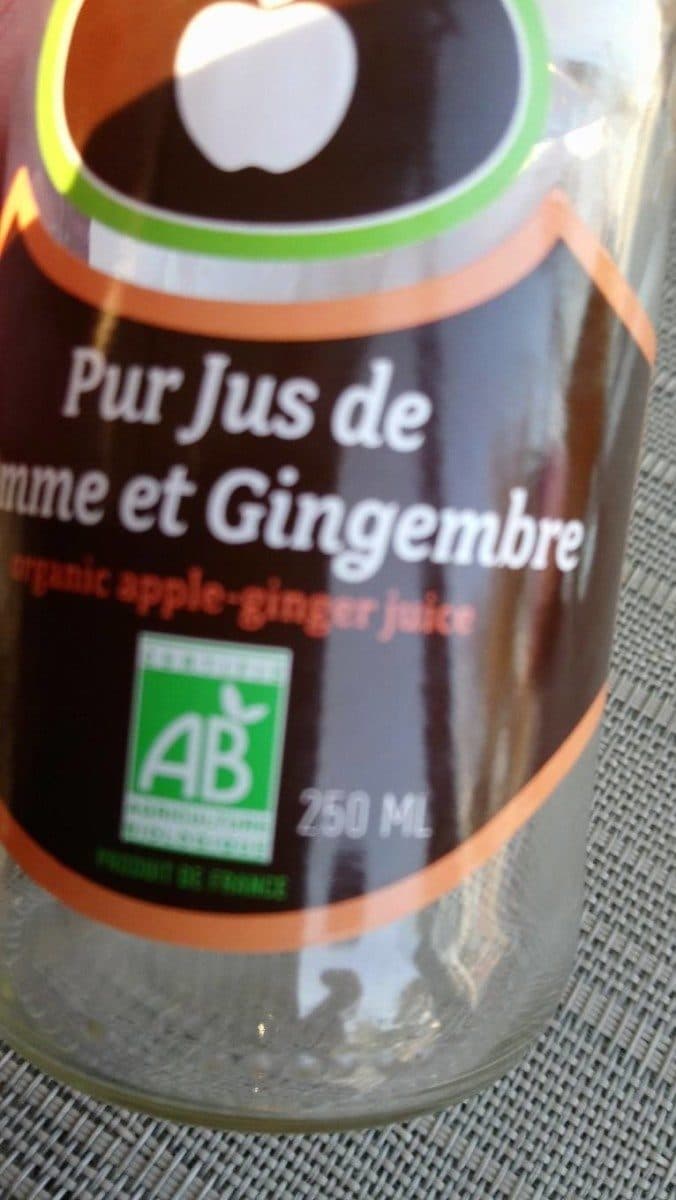 Open Food Facts Pur jus de pomme et gingembre packshot