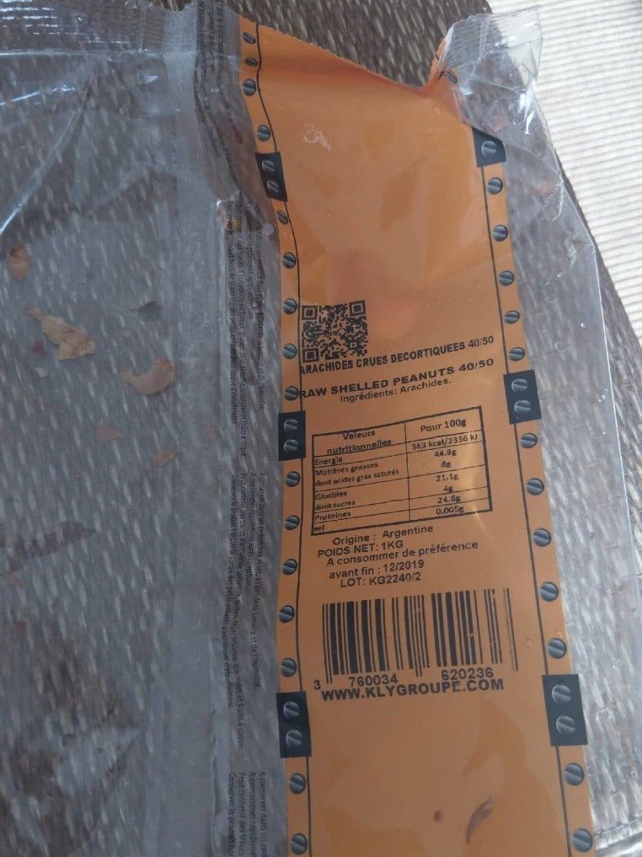 Open Food Facts Arachides cru decortique packshot