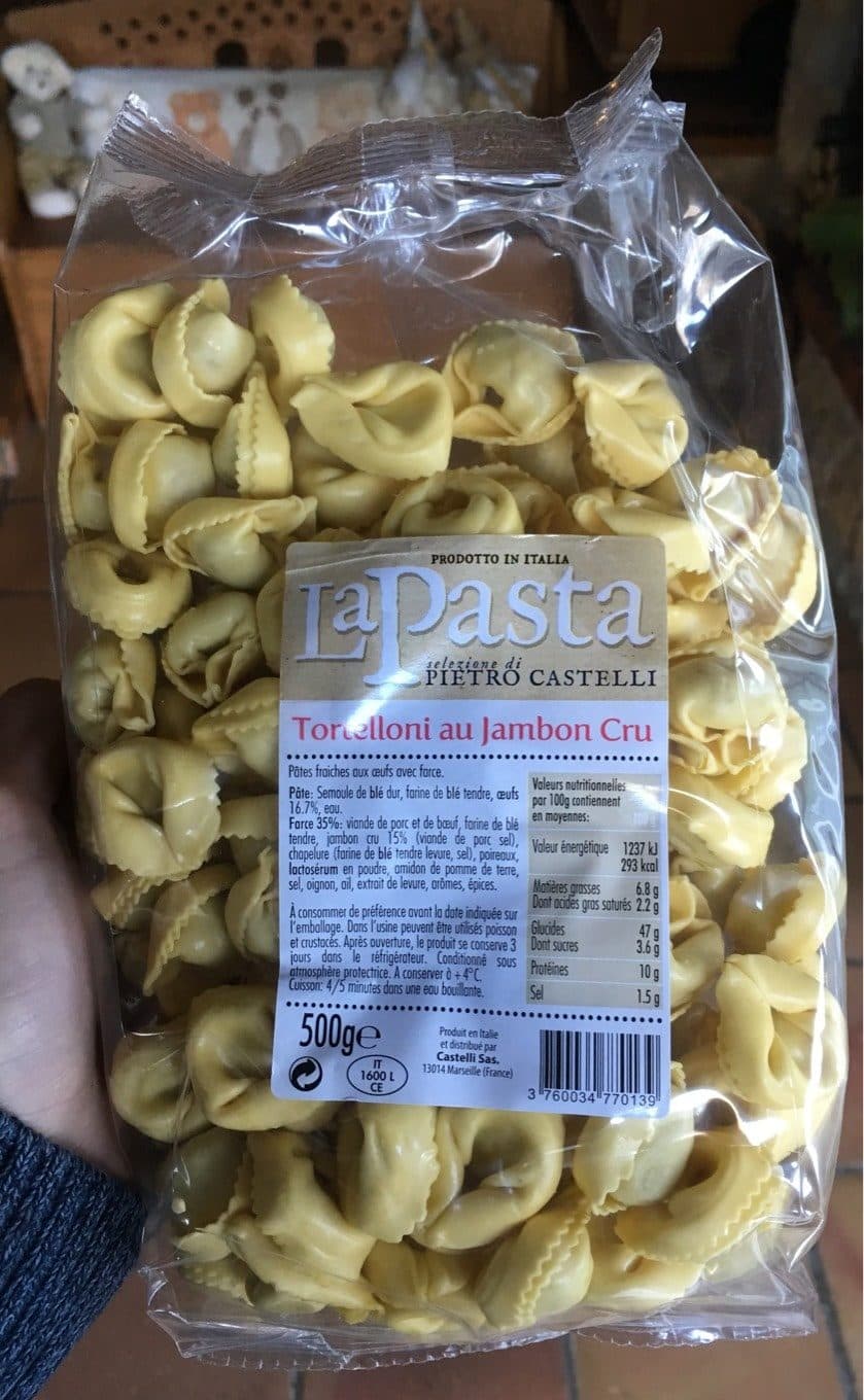 La Pasta Tortelloni au jambon cru packshot