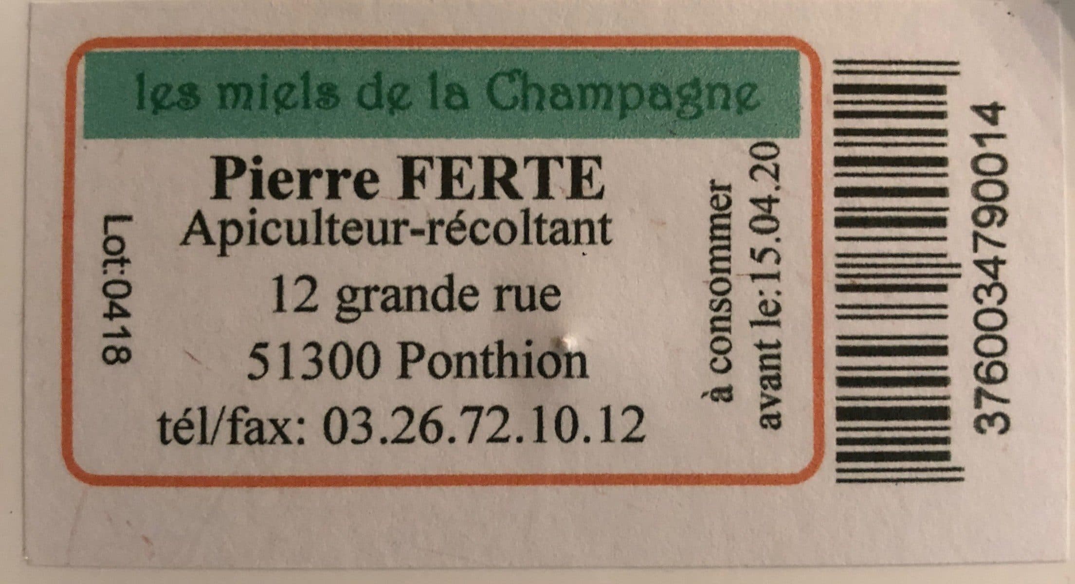 Open Food Facts Miel de la champagne packshot