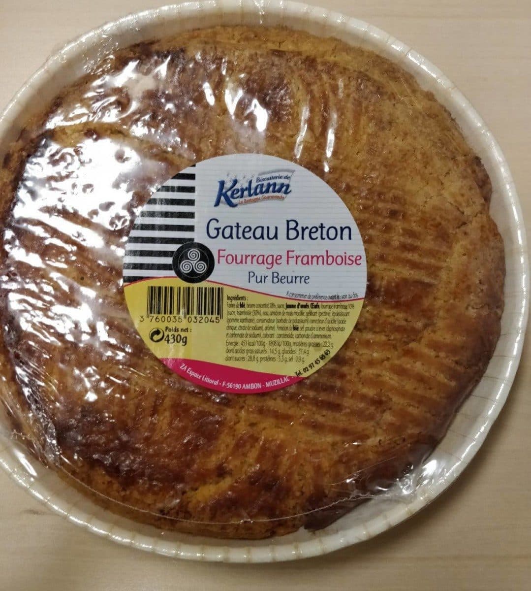 Biscuiterie de Kerlann Gâteau Breton Fourrage Framboise packshot