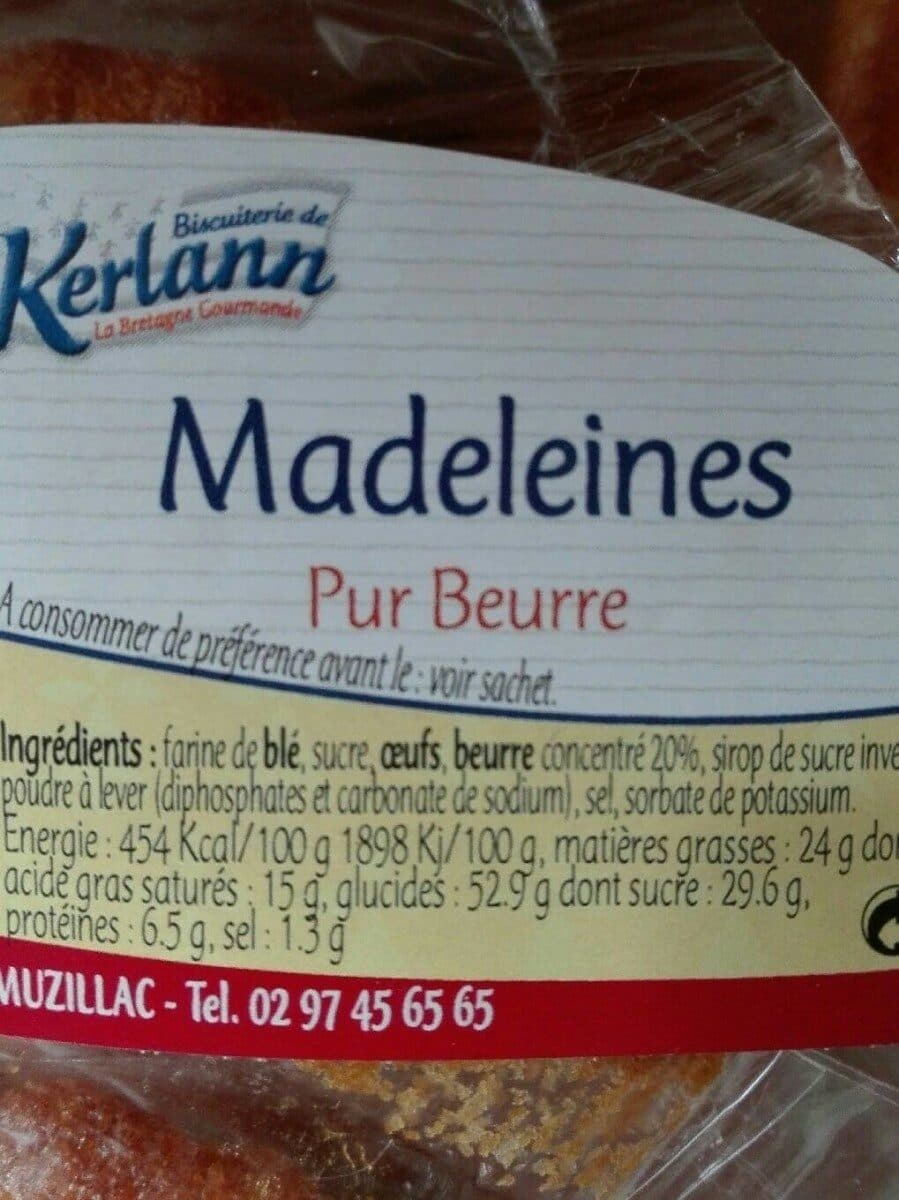 Biscuiterie de Kerlann Madeleines pur beurre packshot