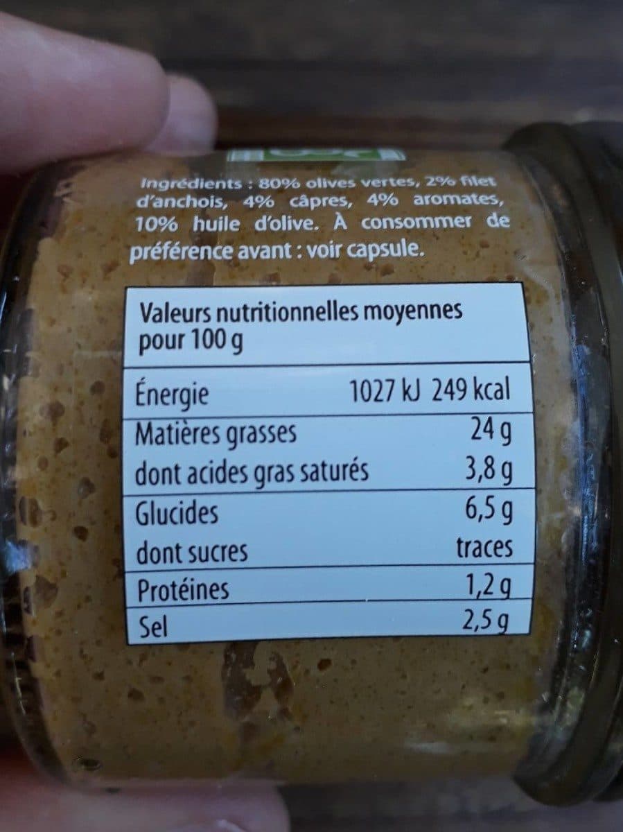CAFI SHOP tapenade verte packshot