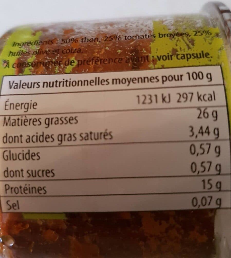 Open Food Facts Thonade à la tomate packshot