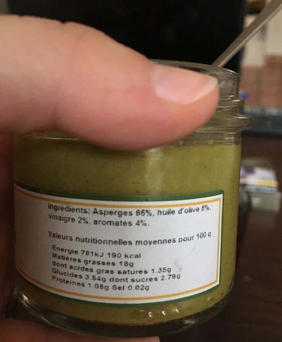 Open Food Facts Supreme d'asperges packshot