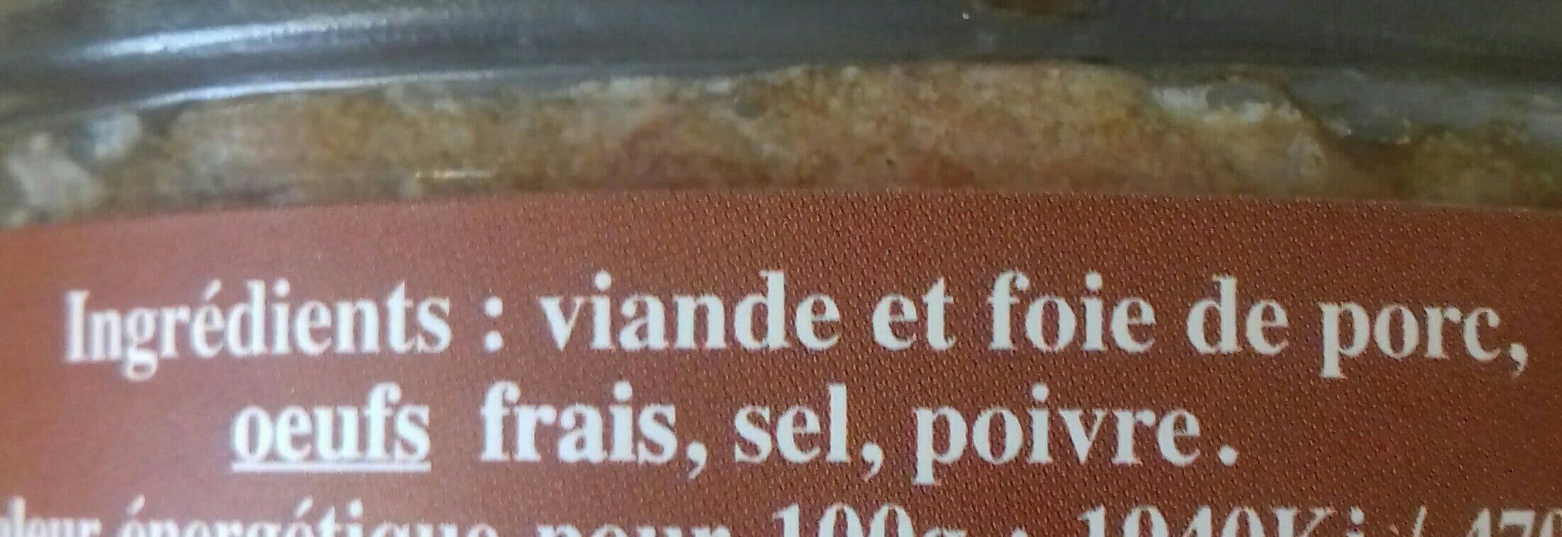 Conserverie artisanale de Jallet Terrine d'Orpierre packshot