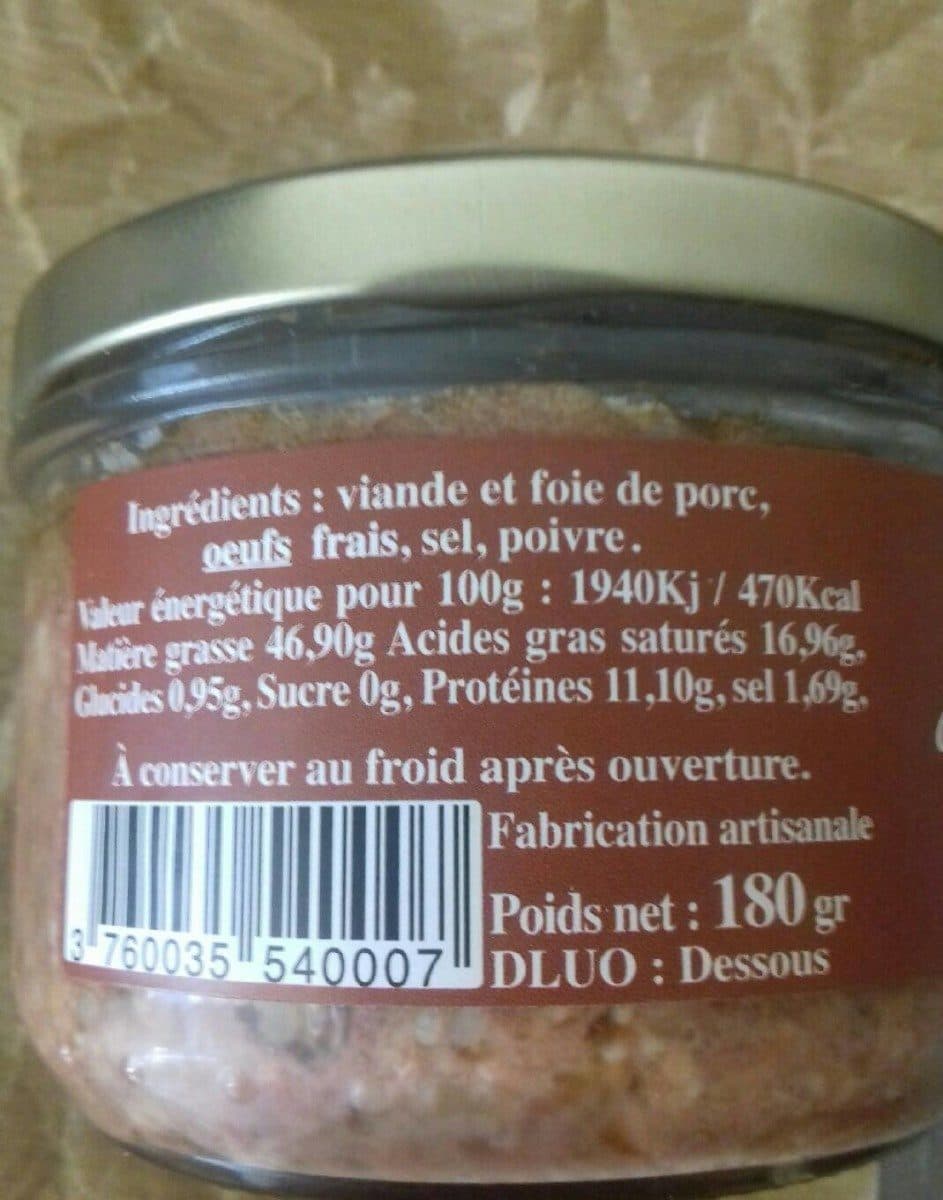 Conserverie artisanale de Jallet Terrine d'Orpierre packshot