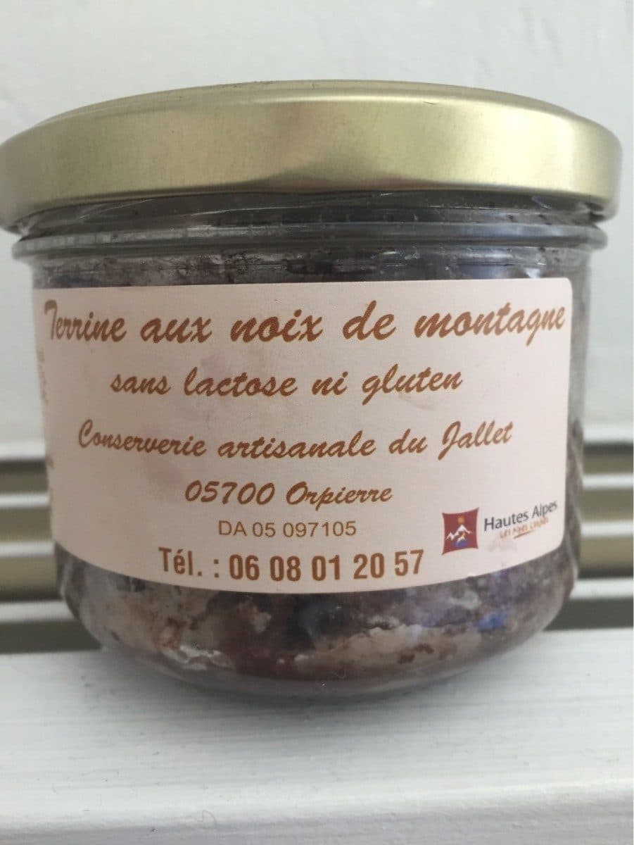 Conserverie artisanale de Jallet Terrine aux noix de montagne packshot