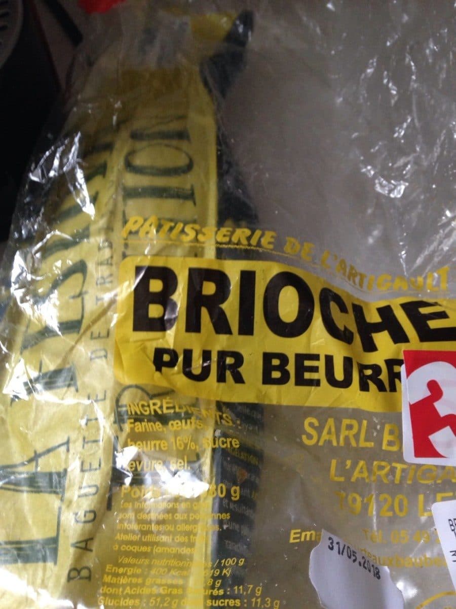 Open Food Facts Brioche pur beurre packshot