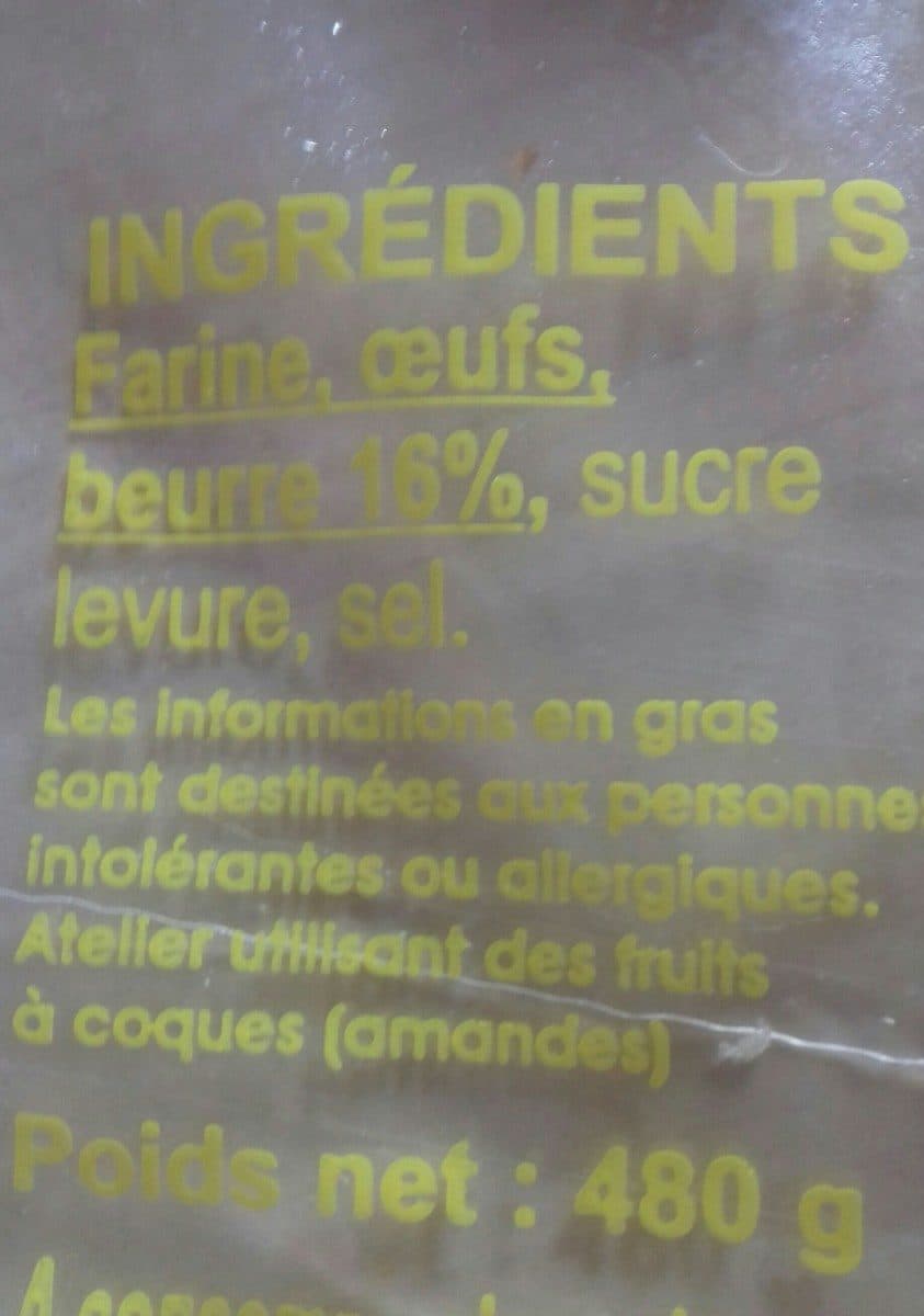 Open Food Facts Brioche tressée pur beurre packshot
