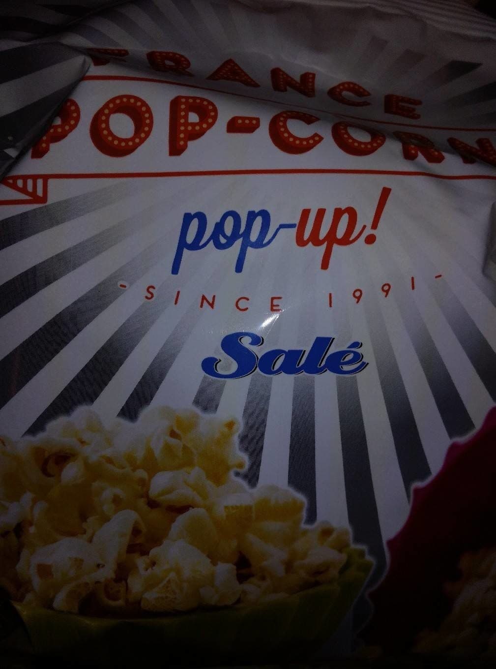 France Pop Corn Pop Up packshot