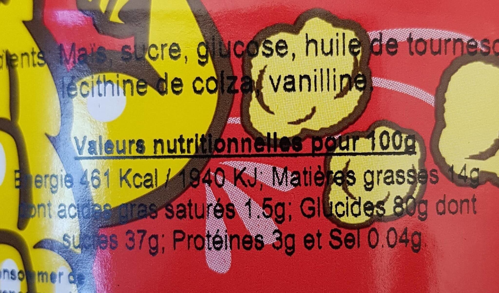 Open Food Facts Pop corn caramel packshot