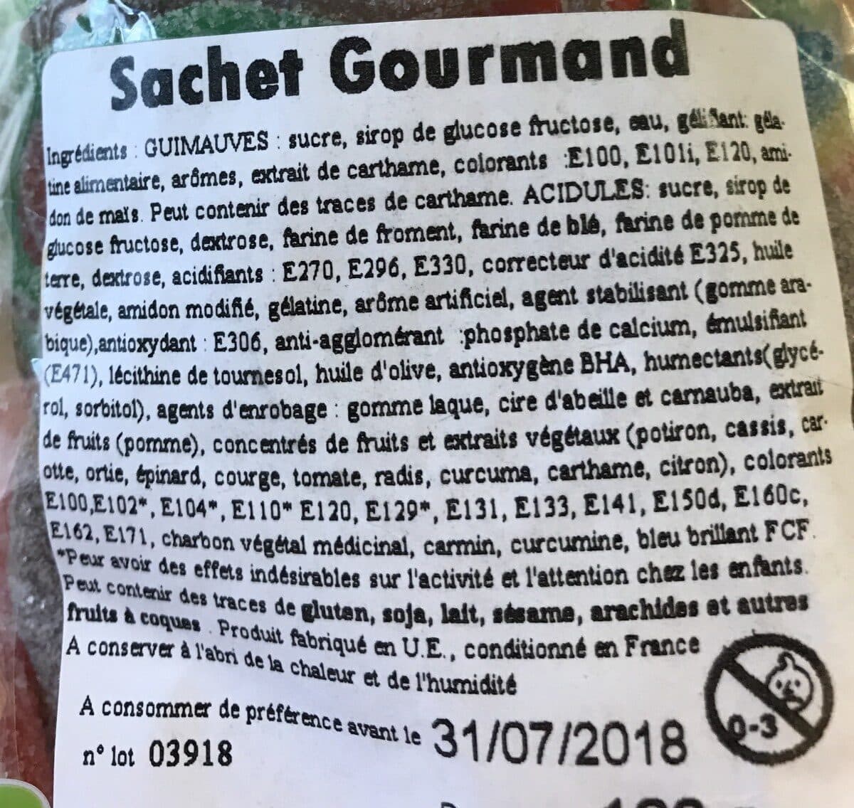 Open Food Facts Sachet gourmand packshot