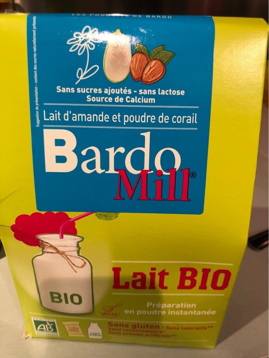Open Food Facts Lait d'amande et poudre de corail packshot