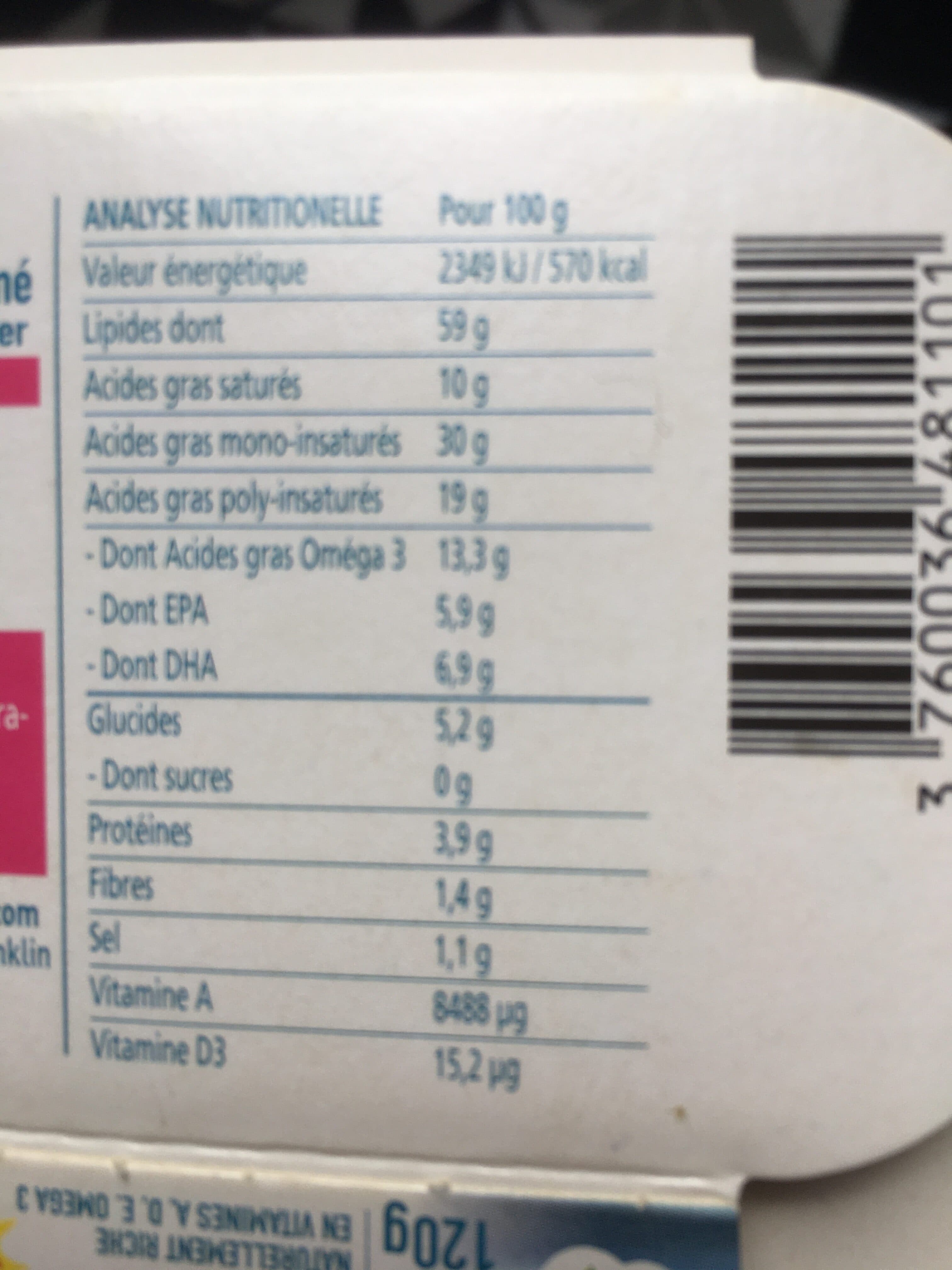 De bardo FOIE DE MORUE NATUREL NON FUME packshot