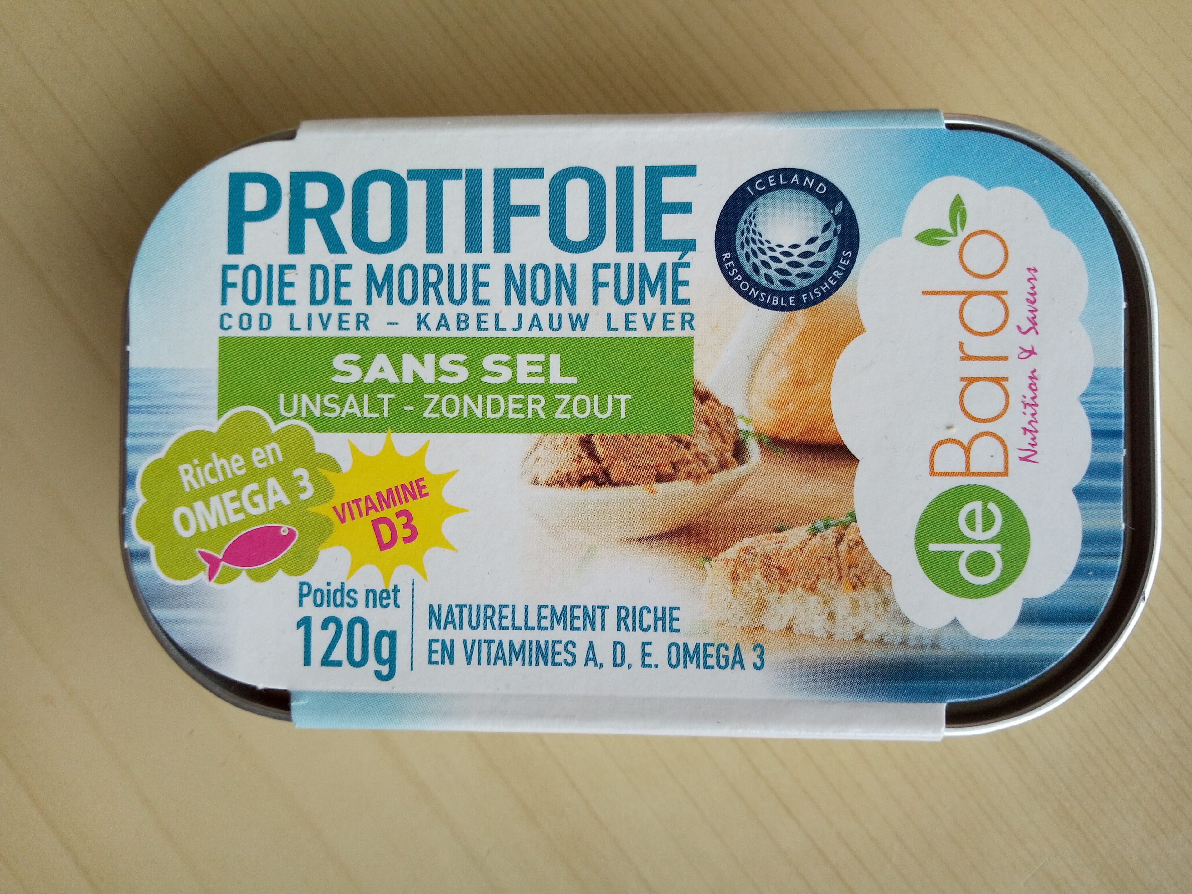 De Bardo Protifoie - Foie de morue non fumé sans sel packshot