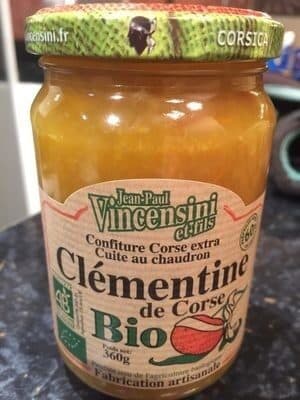 Jean-Paul Vicensini et Fils Confiture bio Clémentine de corse packshot