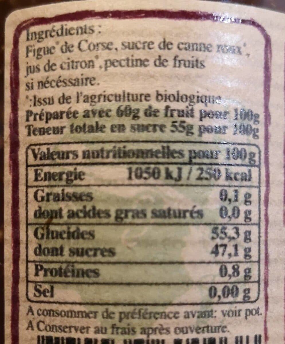 Jean paul vincensini et fils Figue Bio packshot