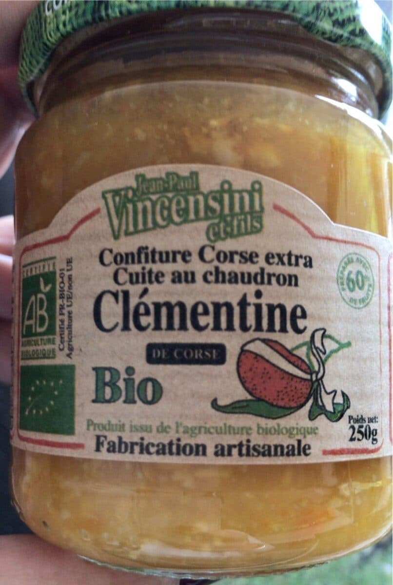 Jean-Paul Vincensini Et Fils Confiture De Clementine packshot