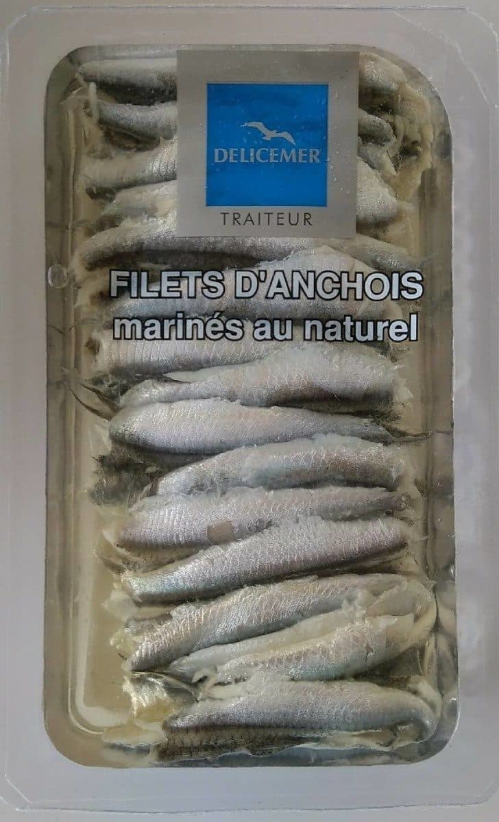 Delicemer Filets d'anchois marinés au naturel packshot