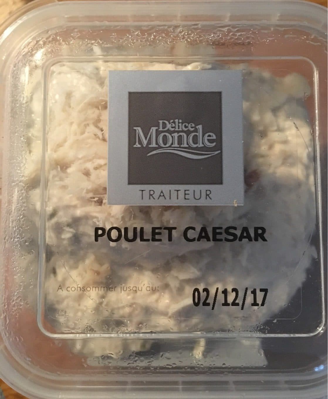 Delice Monde Poulet Caesar packshot