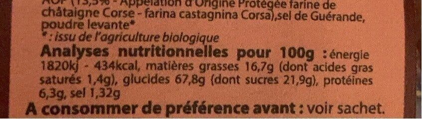 Jean paul vincensini et fils CANISTRELLI CHATAIGNE BIO 250 packshot
