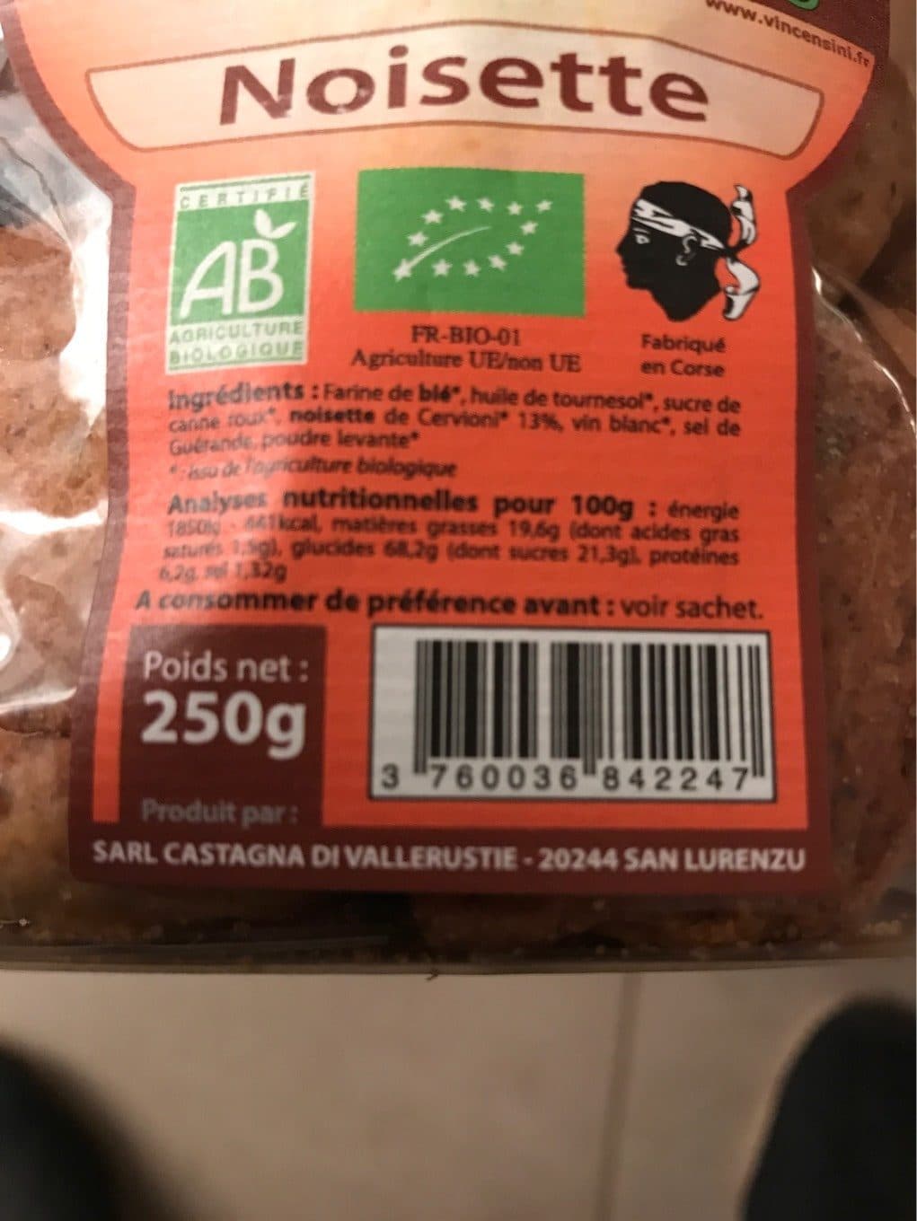 Vincensini Canistrelli packshot