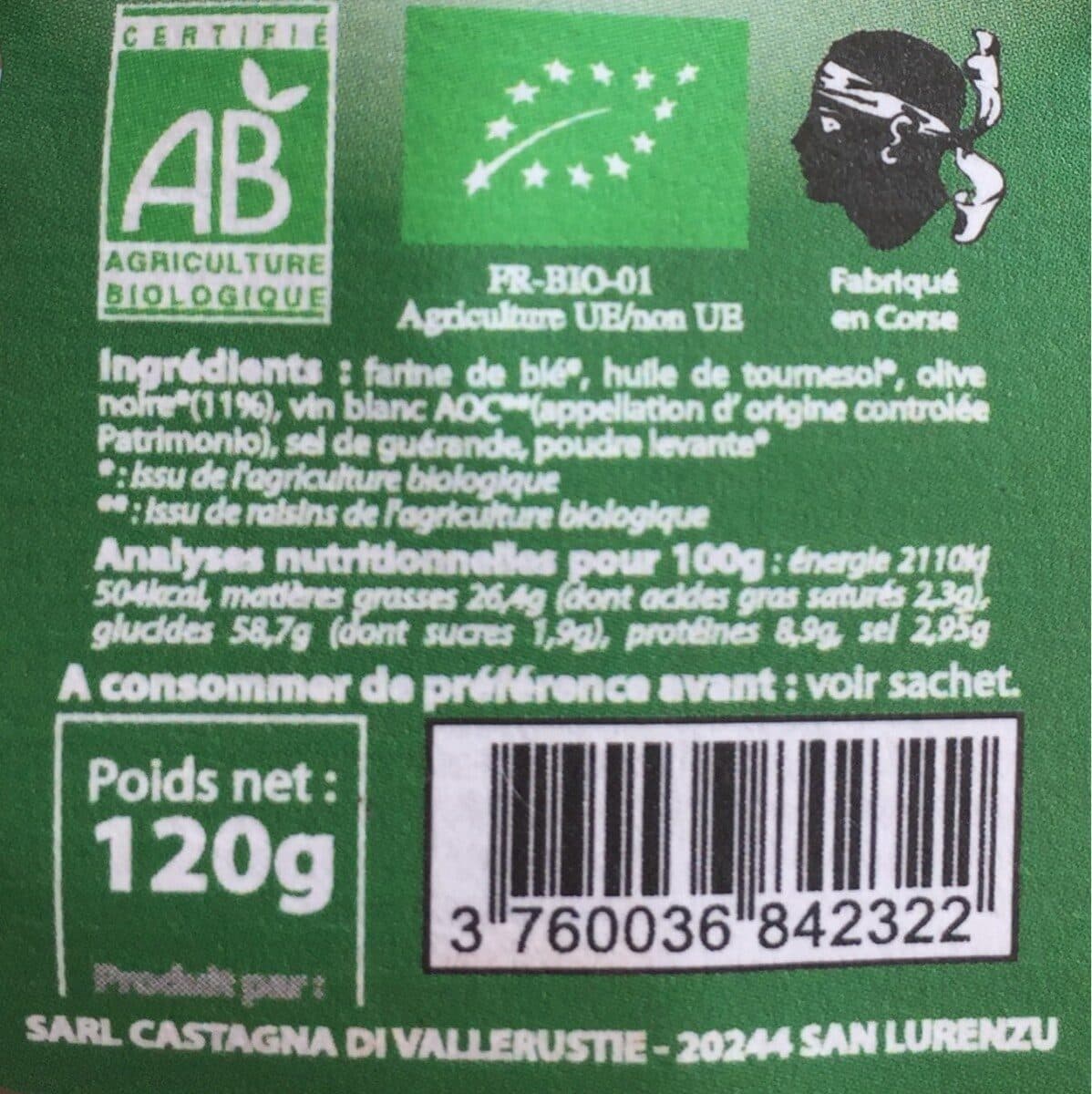 Jean-Paul Vincensini et fils Canistrelli packshot