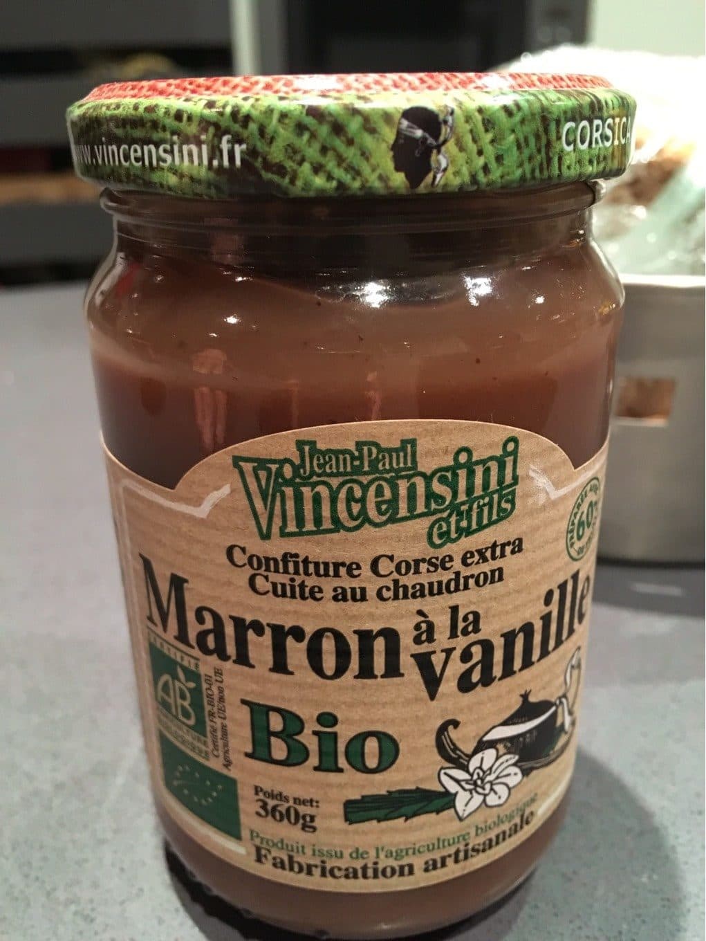 Jean Paul Vincensini Et Fils Confiture corse de marron bio packshot
