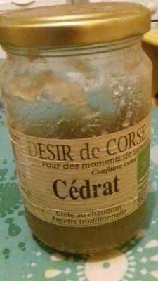 Desir de Corse Confiture De Cedrat packshot