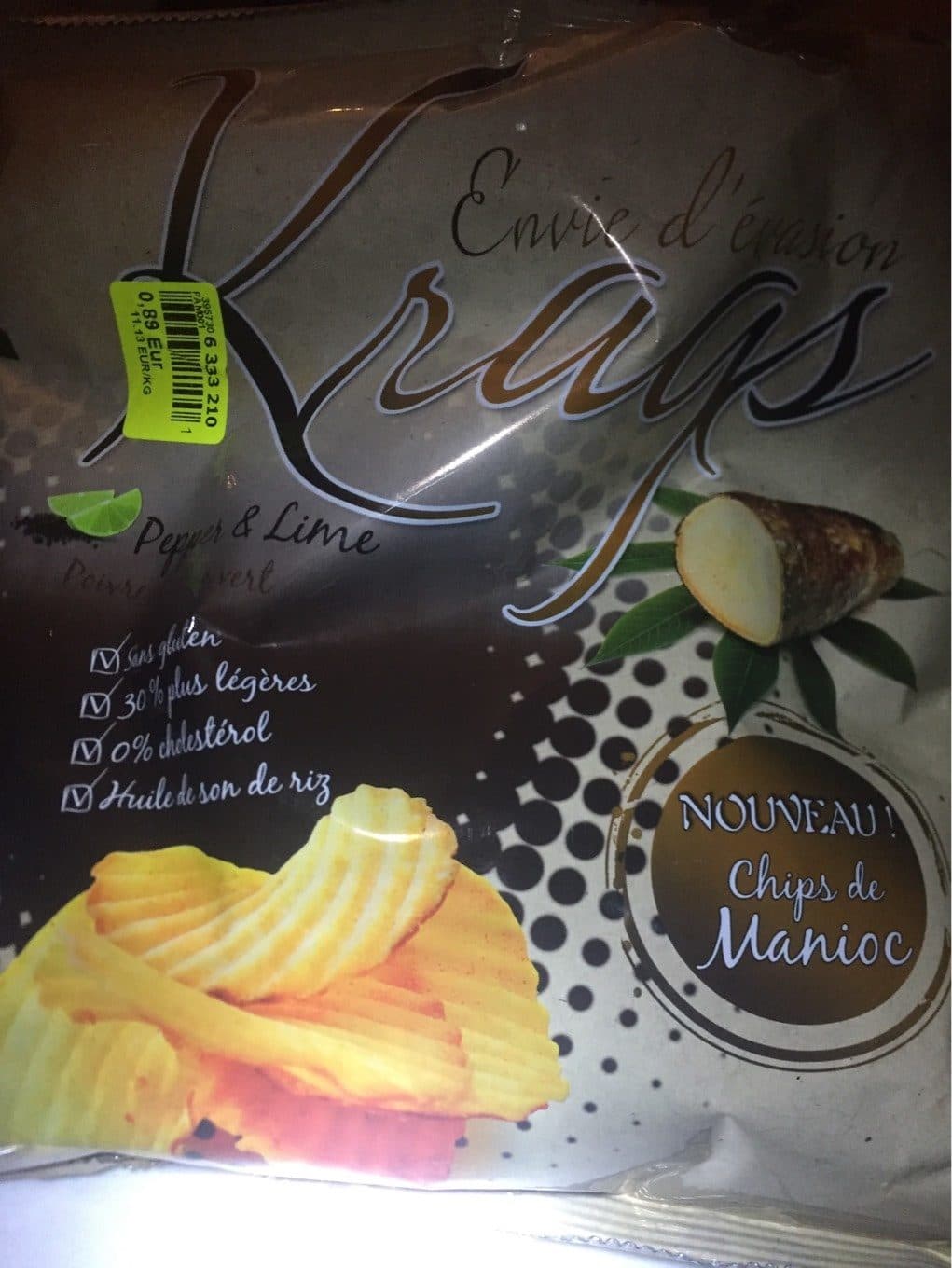 Kraaps Chips de manioc packshot